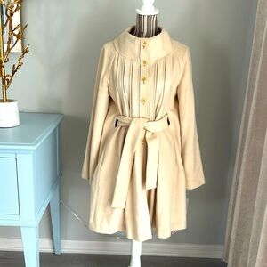 Rebeca Tylor wool cream coat